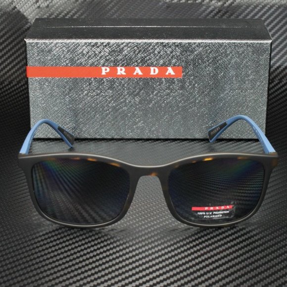 Prada Men's Havana and Grey Rubber Sunglasses! - Picture 1 of 4